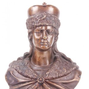 Russian bronze bust of Grand Duke Yuri Dolgorukiy, — image 2