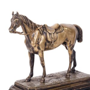 Russian bronze composition "Purebred horse" — image 2