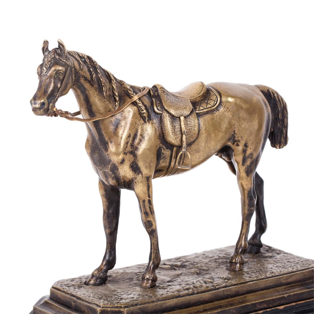 Russian bronze composition "Purebred horse" — image 2