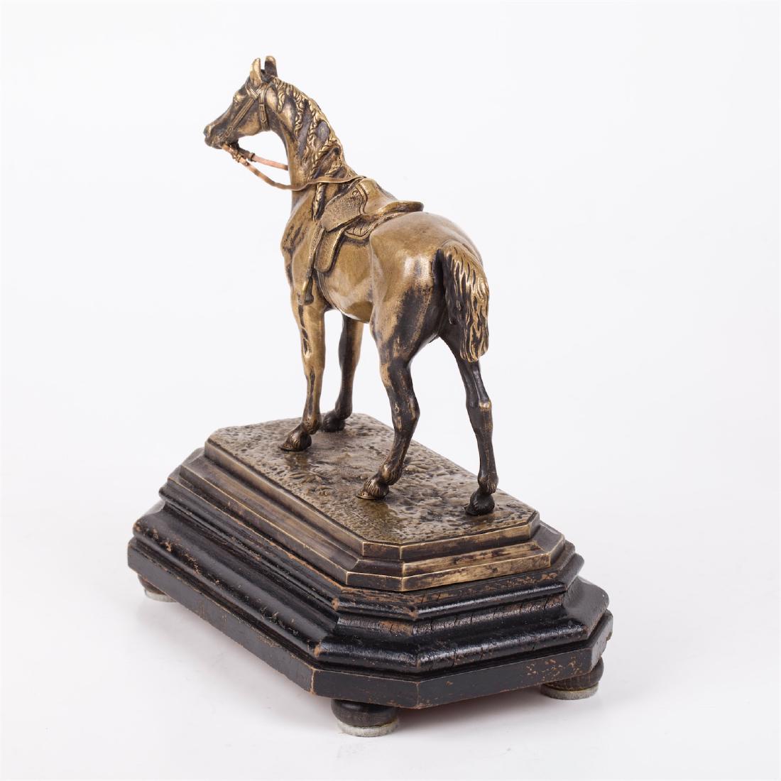 Russian bronze composition "Purebred horse" — image 4
