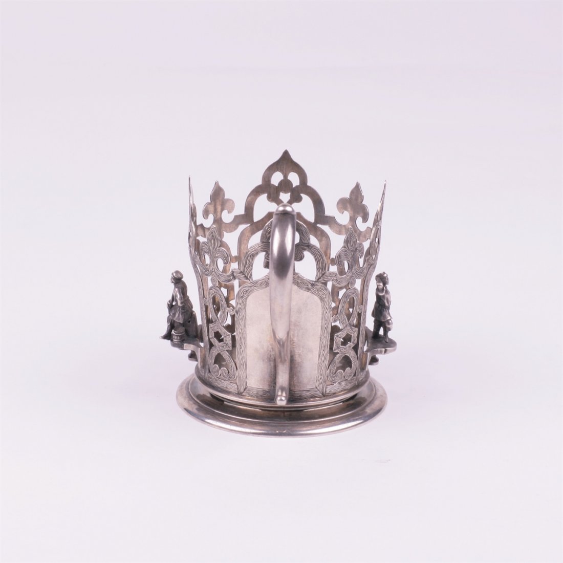 Russian silver style teaglass-holder. Nicols and — image 4