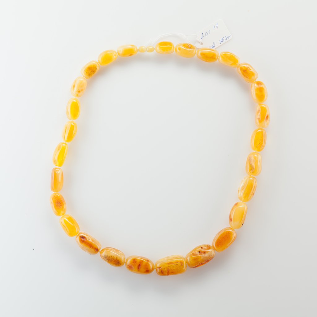Natural Baltic Amber Butterscotch necklace. — image 3