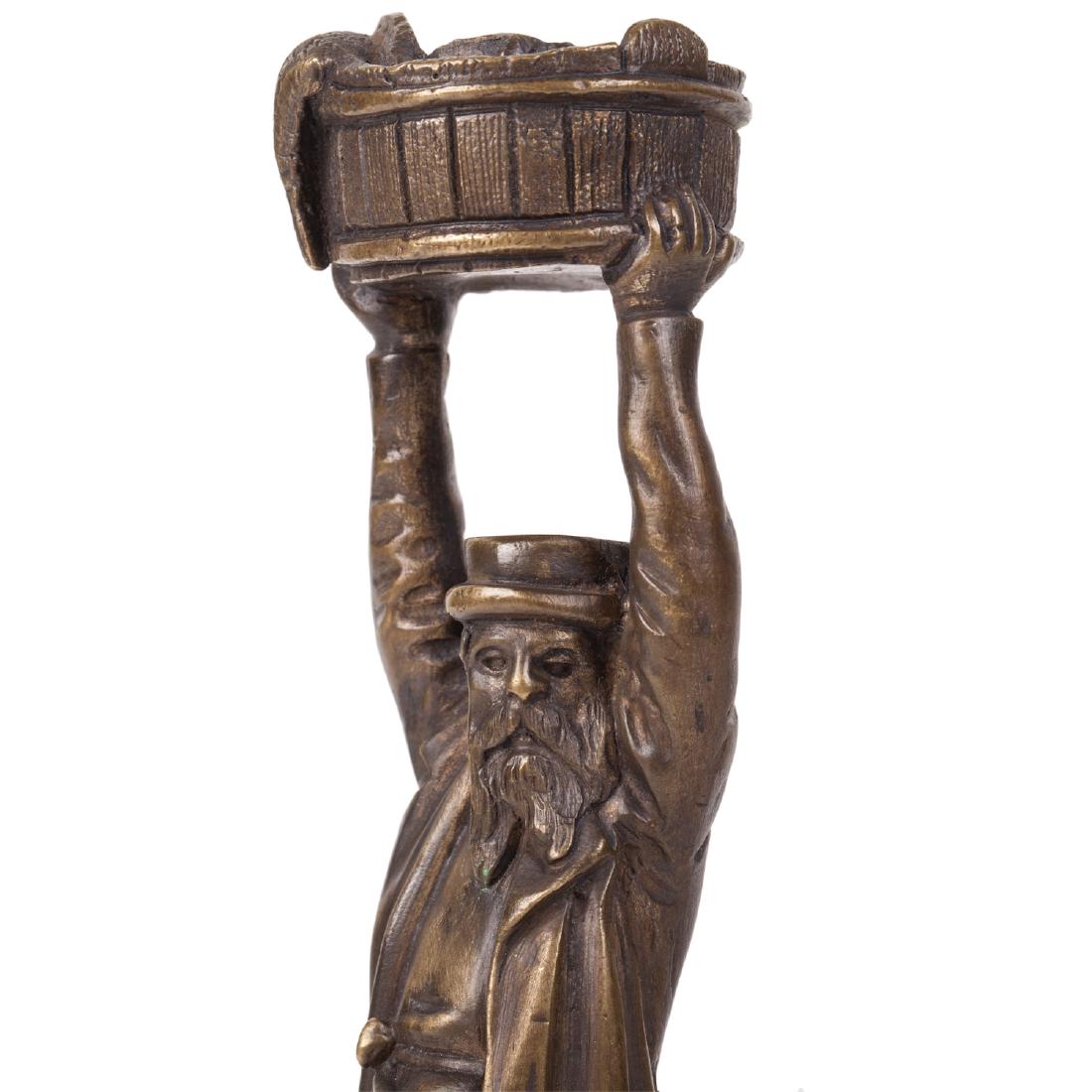 Pair of Russian bronze candlesticks — image 4