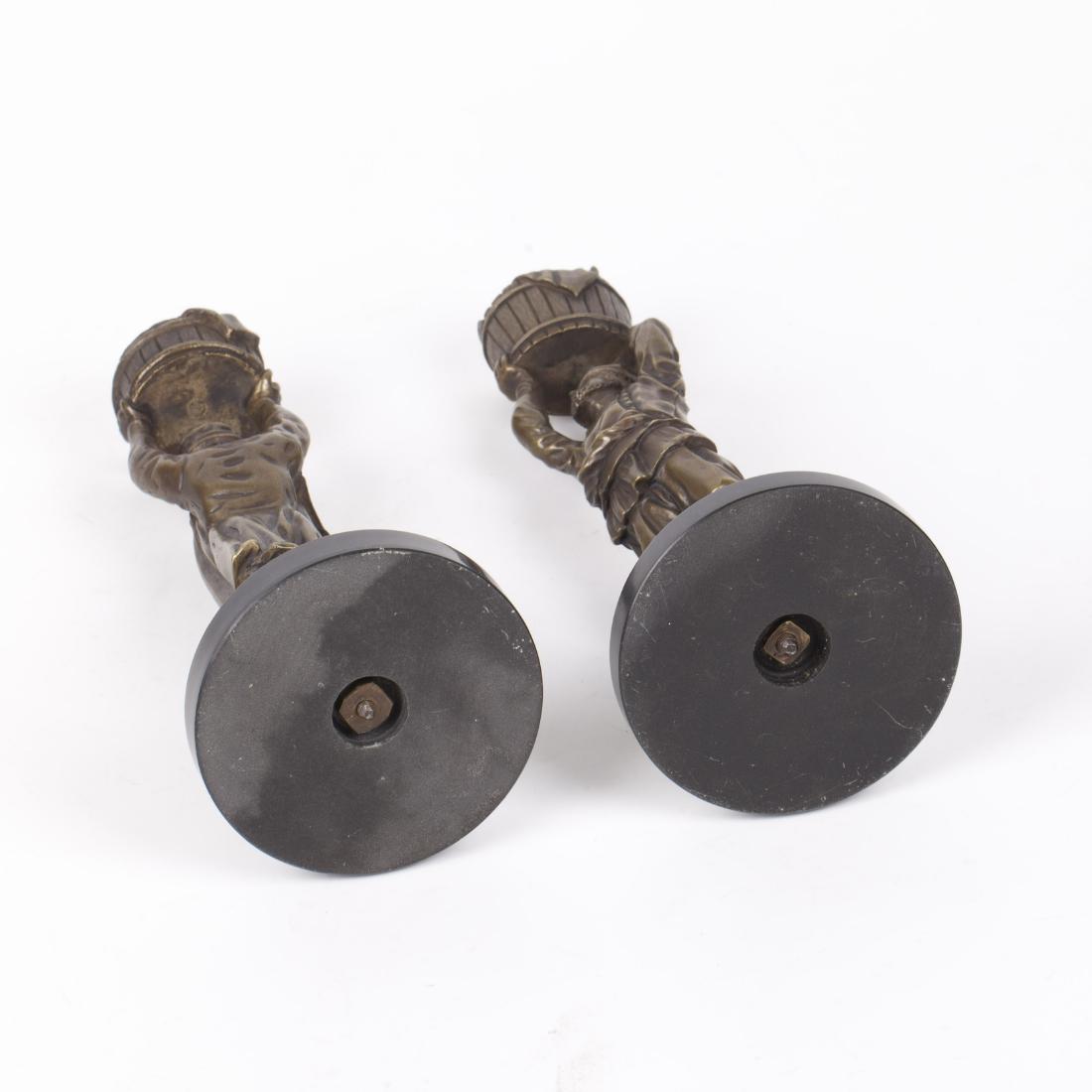 Pair of Russian bronze candlesticks — image 5