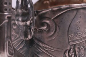 Russian silver teaglass holder. Mikhail Tarasov. — image 7