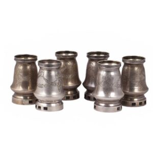 Silver beakers set by 5th Moscow Artel — image 1
