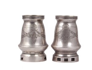 Silver beakers set by 5th Moscow Artel — image 4