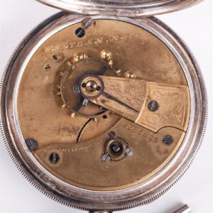 Silver pocket watch "A.W.W co" — image 5