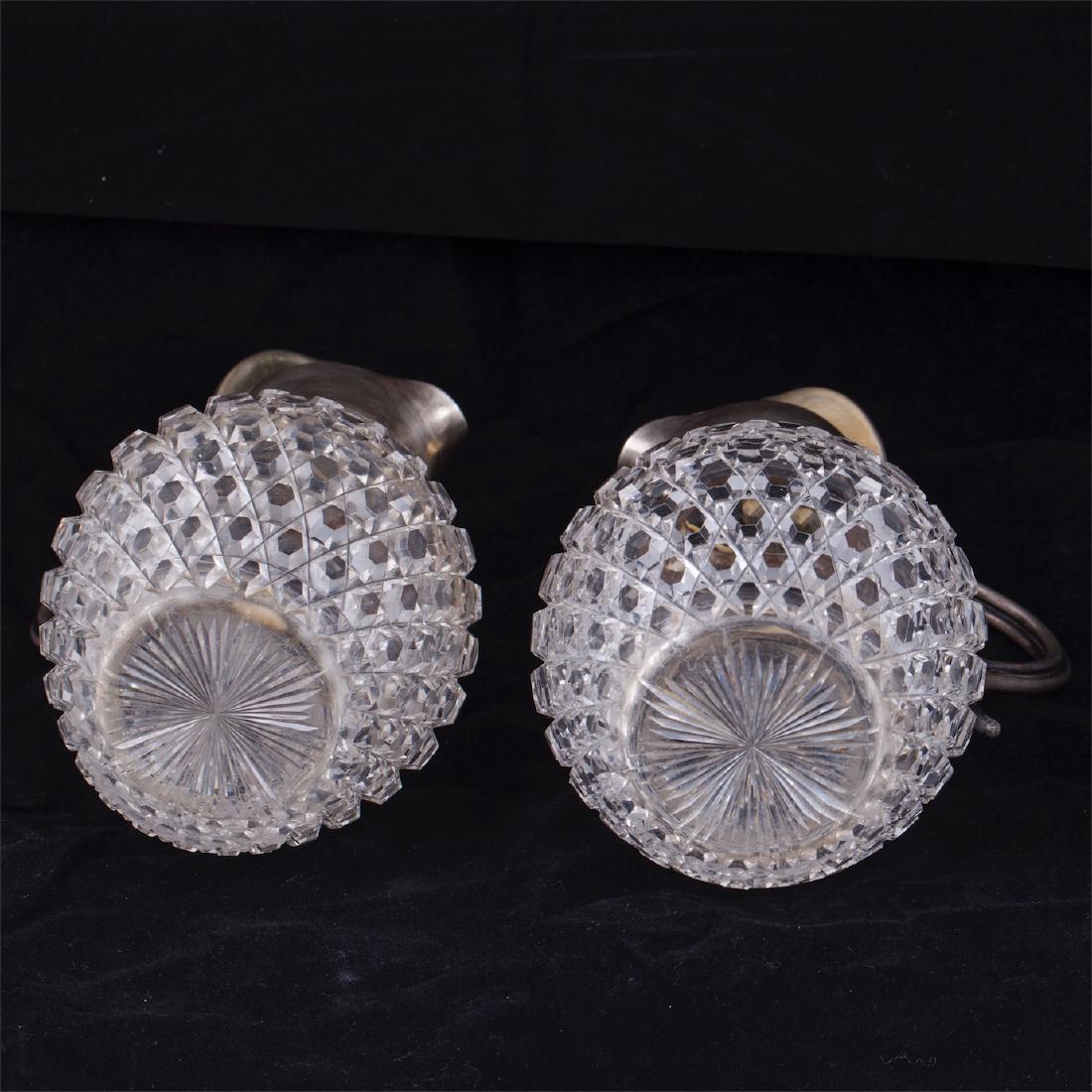 A pair of Faberge silver and cut-glass carafes — image 4