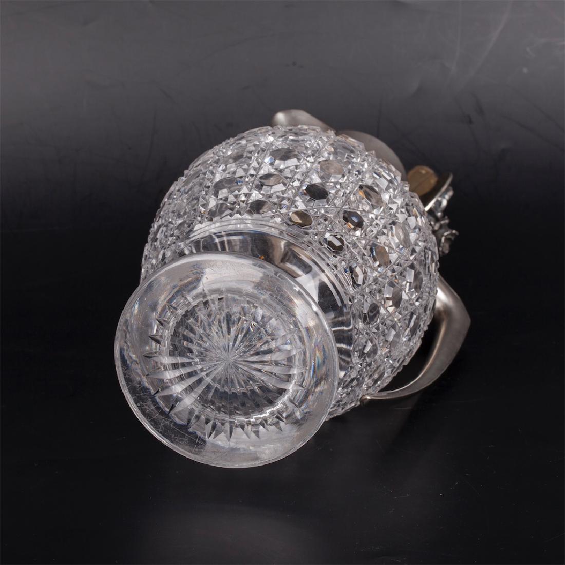 Faberge cast silver-gilt and cut crystal carafe — image 5