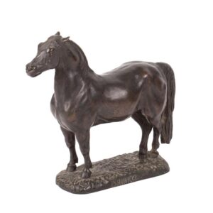 Rare bronze composition "Vyatka breed horse" — image 1