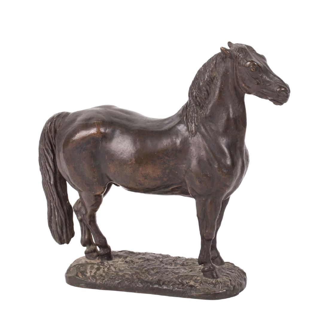 Rare bronze composition "Vyatka breed horse" — image 2