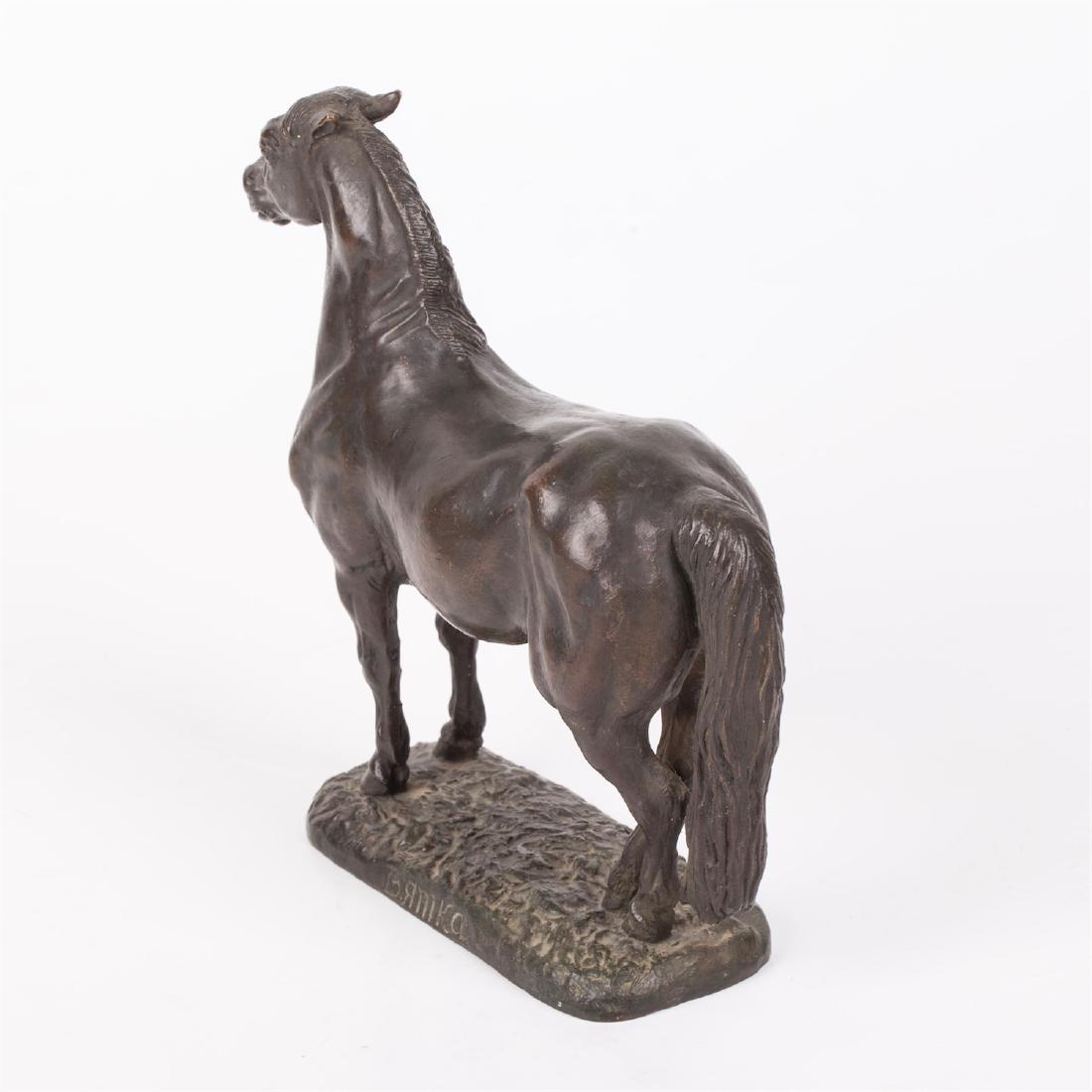Rare bronze composition "Vyatka breed horse" — image 4