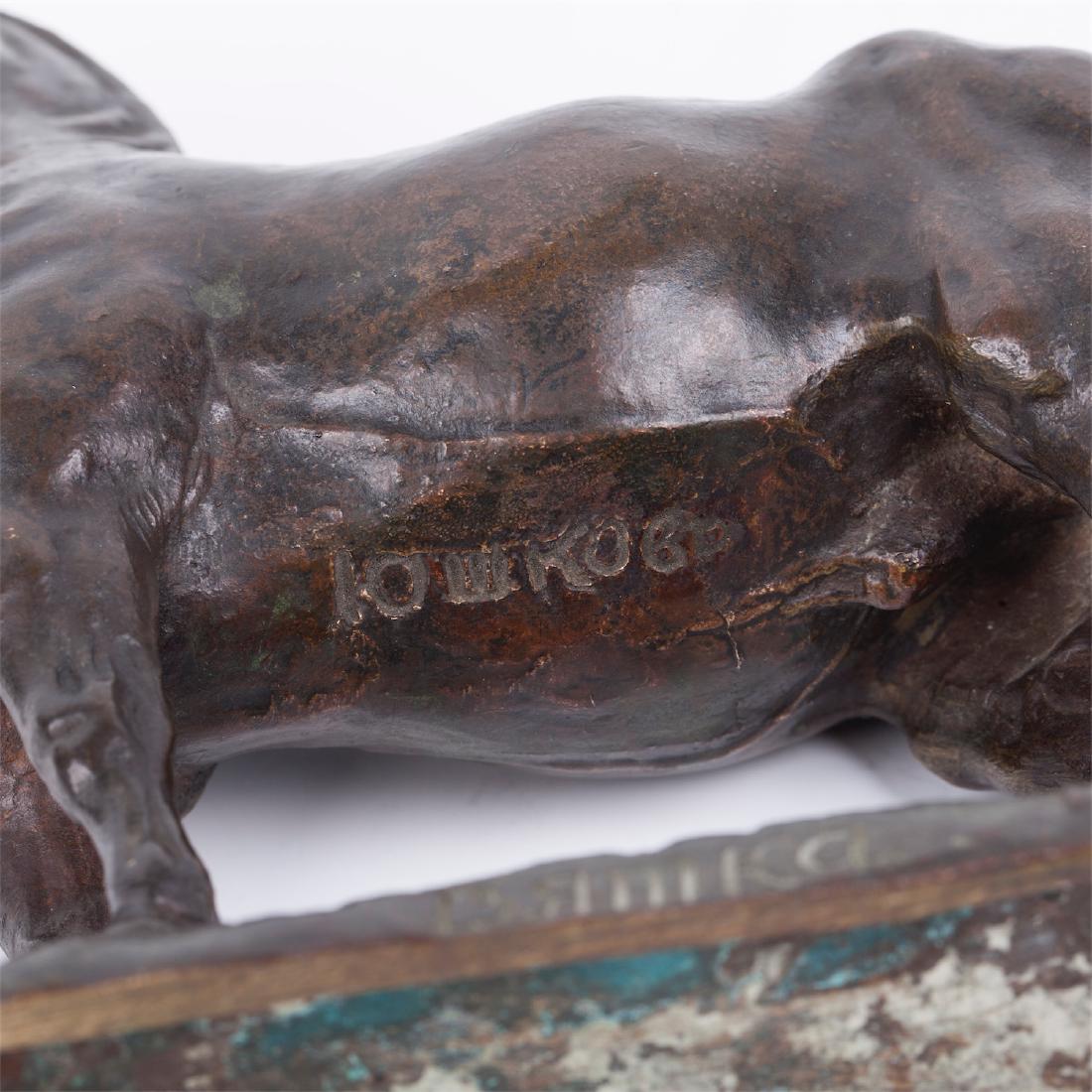 Rare bronze composition "Vyatka breed horse" — image 7