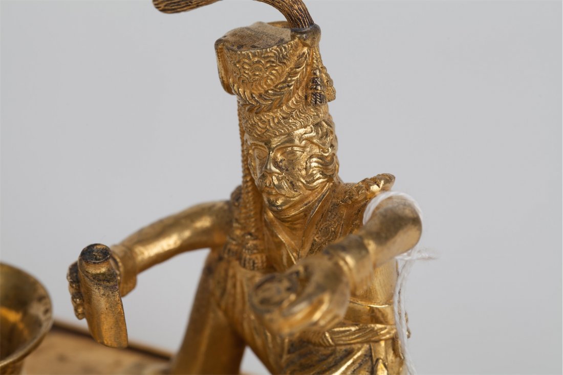 Rare Russian desk inkwell with the figure of — image 3