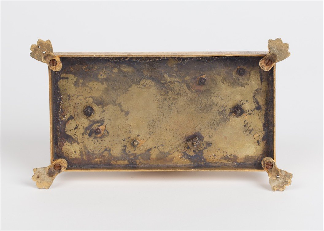 Rare Russian desk inkwell with the figure of — image 5
