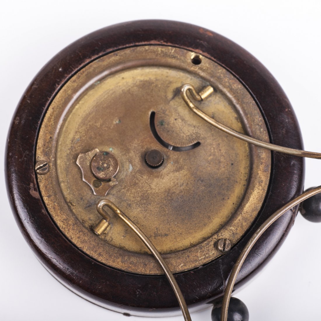 Desk clock with silver on legs — image 3