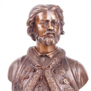 Russian bronze bust of Grand Duke Mstislav I, F. Chopin — image 2