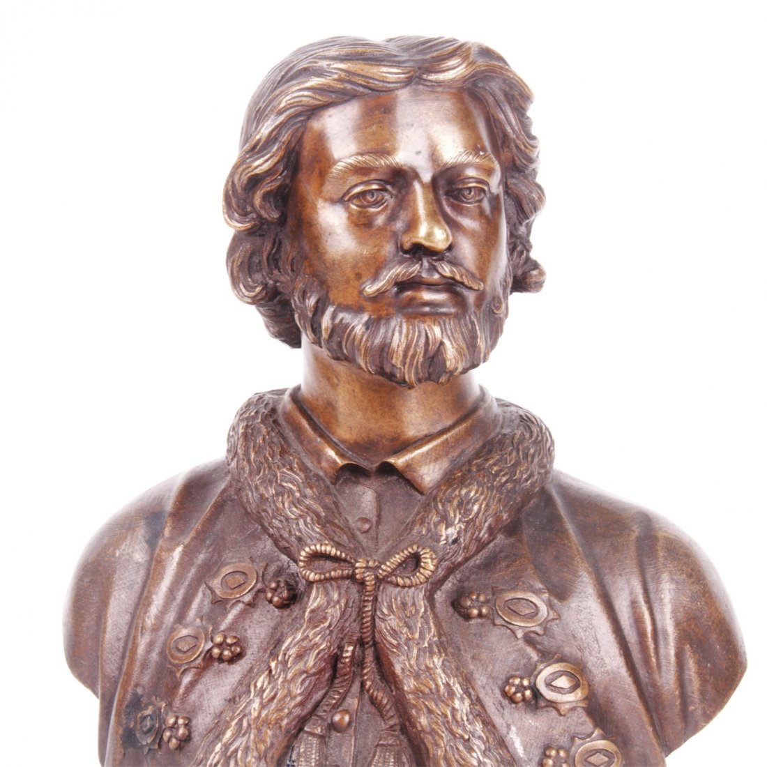 Russian bronze bust of Grand Duke Mstislav I, F. Chopin — image 2