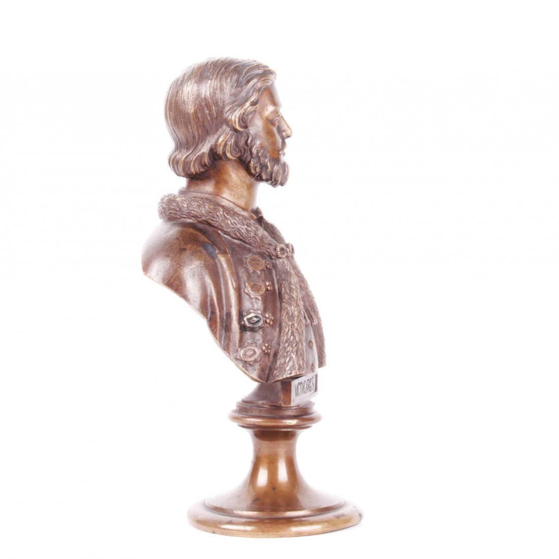 Russian bronze bust of Grand Duke Mstislav I, F. Chopin — image 5