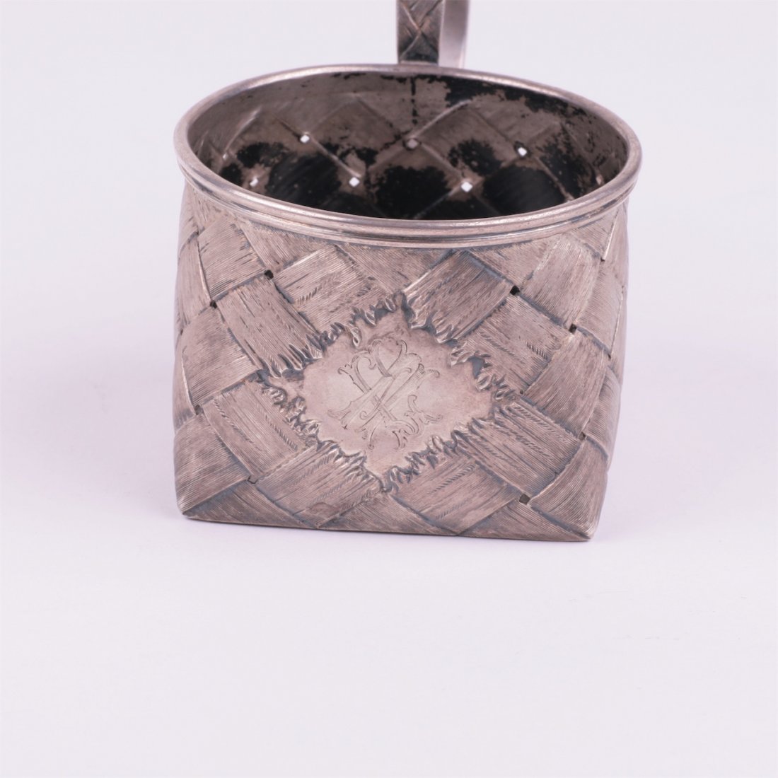 Russian silver teaglass holder. 1899-1903y. — image 4