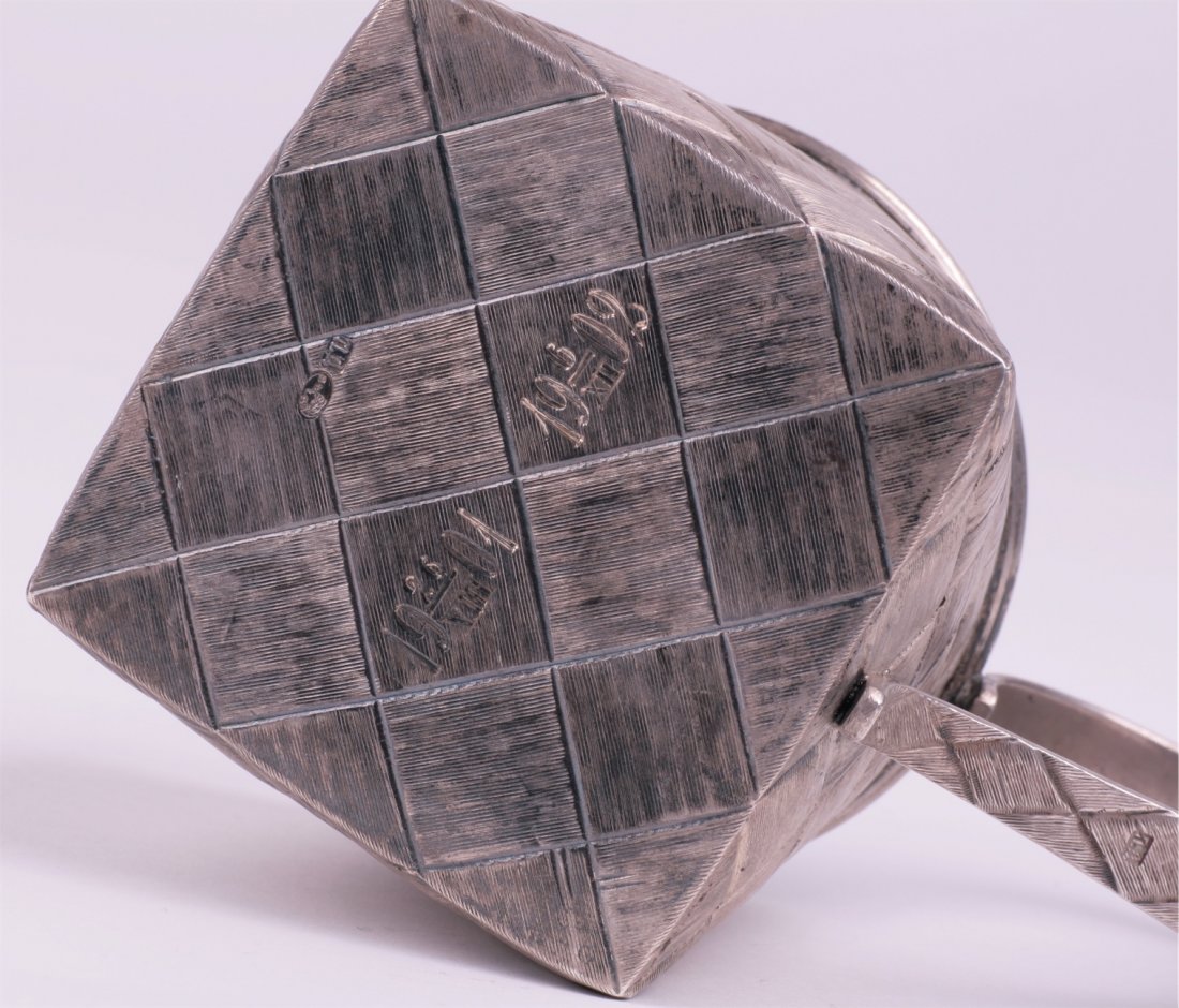 Russian silver teaglass holder. 1899-1903y. — image 6