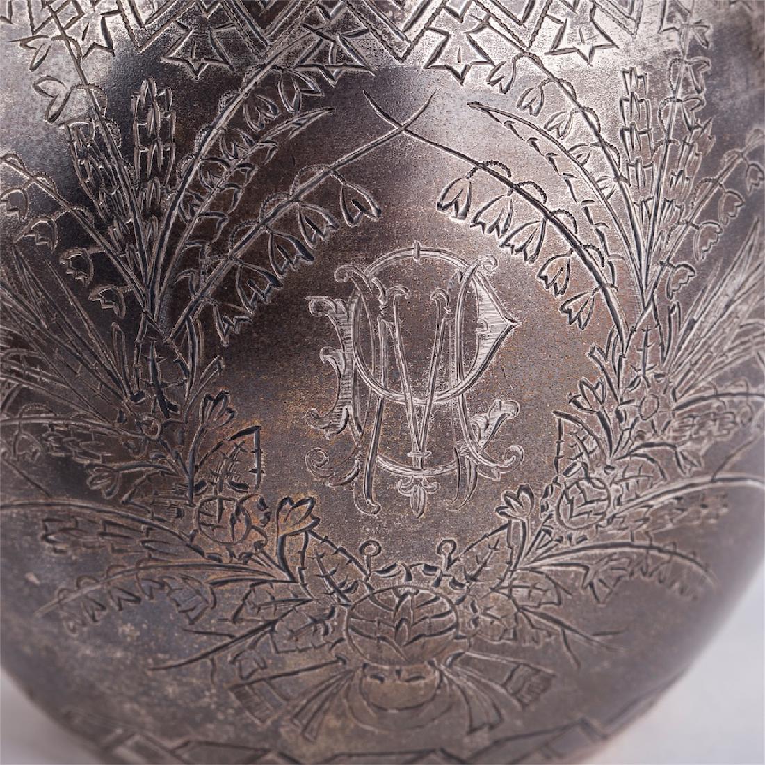 Silver tea set in historical style, P. Milukov — image 3