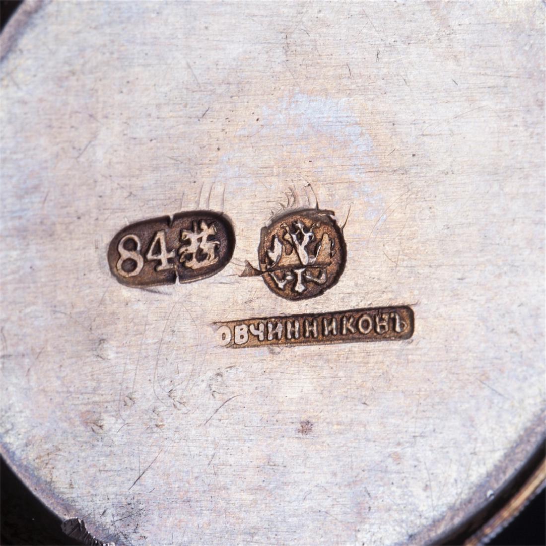 A pair of silver and enamel beakers, Ovchinnikov — image 6