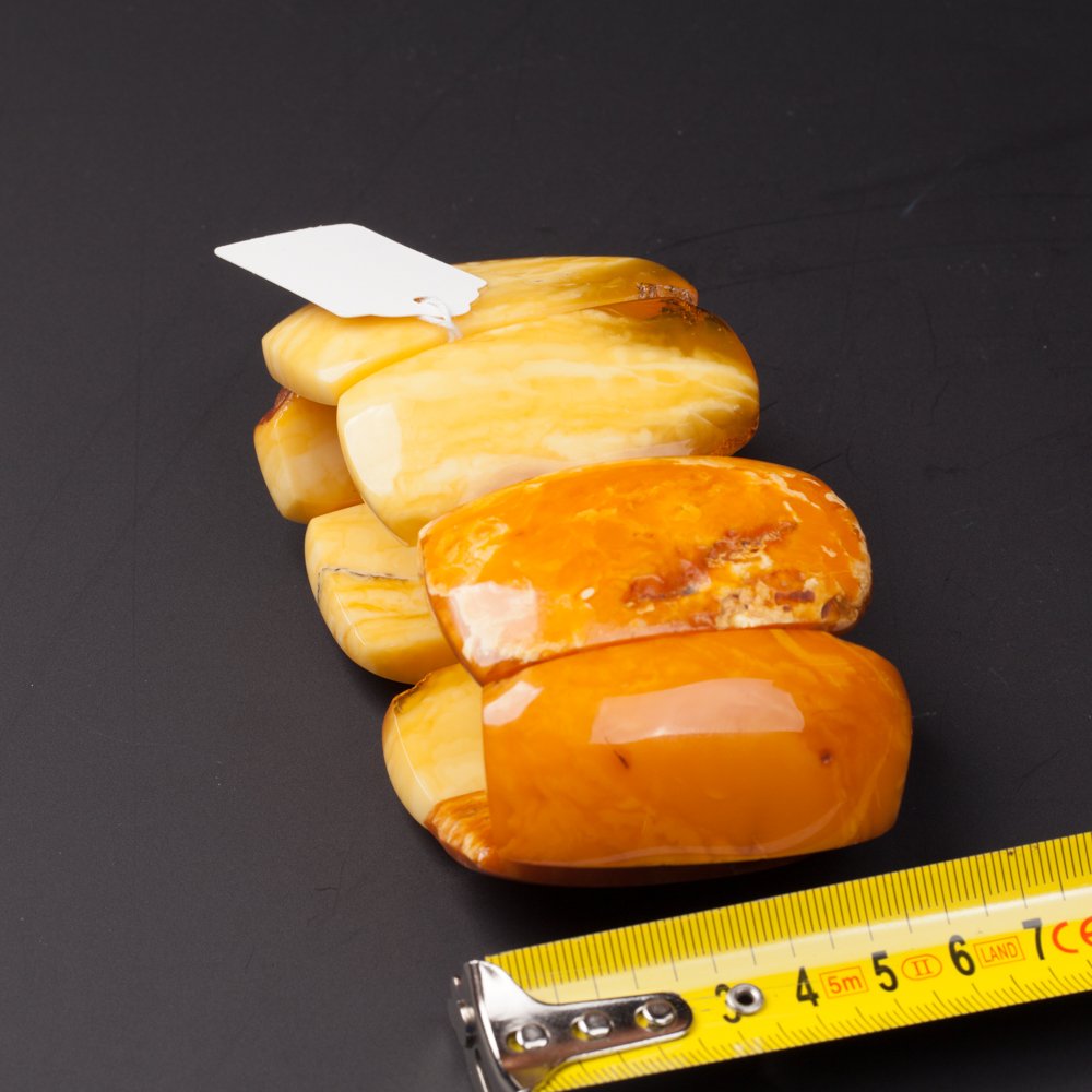 Antique amber hand bracelet. — image 9