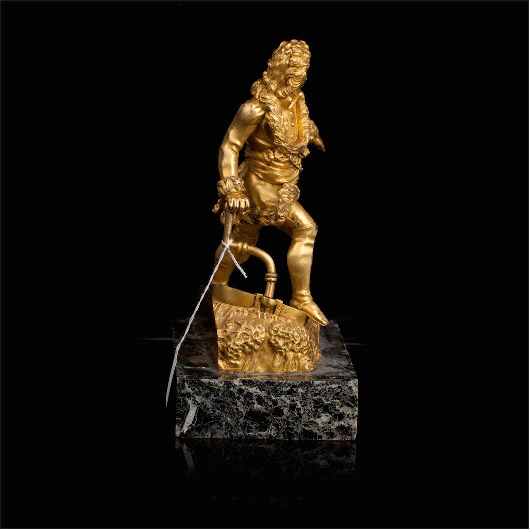Rare Russian bronze "Peter the Great on the Ladozh — image 7