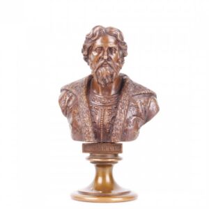 Russian bronze bust of Alexander Nevskiy, F. Chopin — image 1