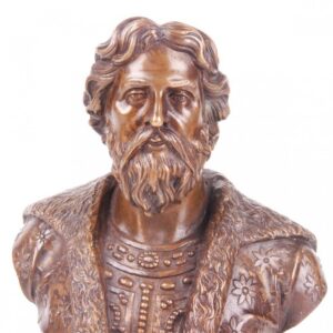 Russian bronze bust of Alexander Nevskiy, F. Chopin — image 2