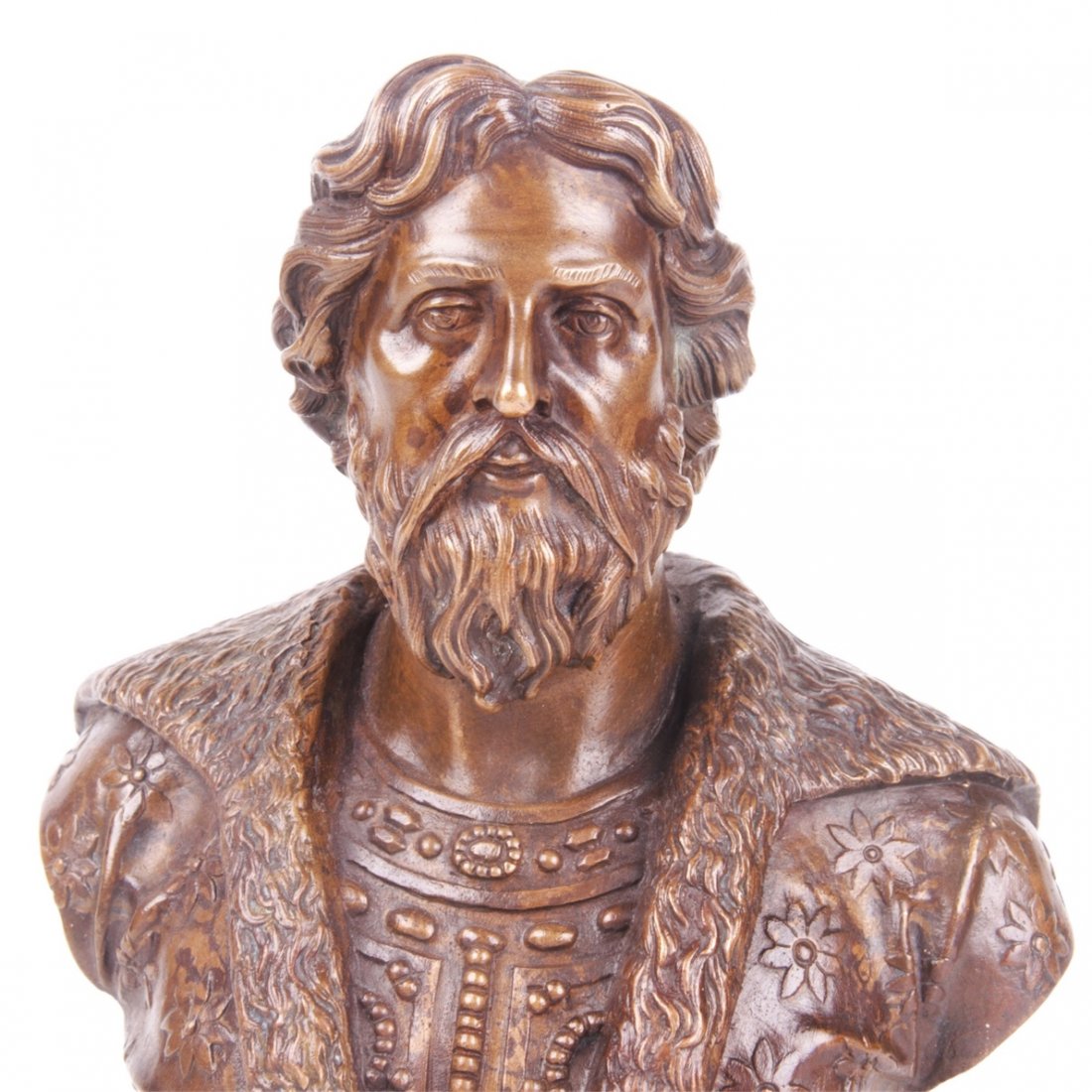 Russian bronze bust of Alexander Nevskiy, F. Chopin — image 2