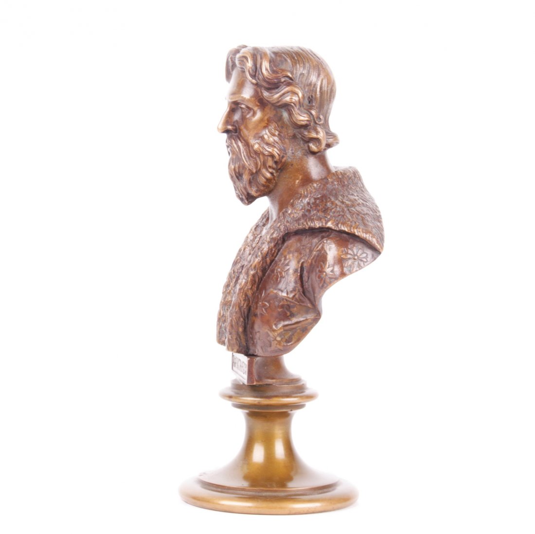 Russian bronze bust of Alexander Nevskiy, F. Chopin — image 3