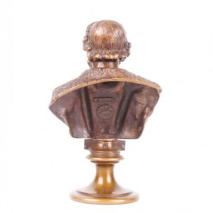 Russian bronze bust of Alexander Nevskiy, F. Chopin — image 4