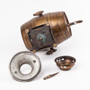 Russian copper samovar in the form of a barrel — image 7