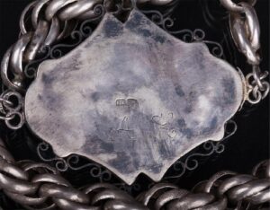 Russian silver and en plein enamel necklace-belt — image 3