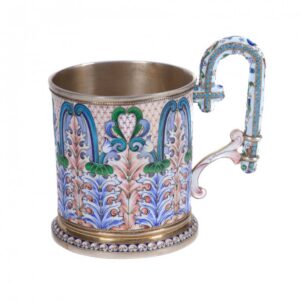 Russian silver teaglass-holder. Nicolay Zverev. — image 1
