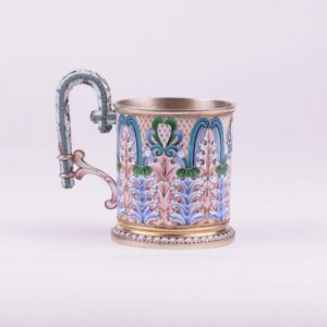 Russian silver teaglass-holder. Nicolay Zverev. — image 3