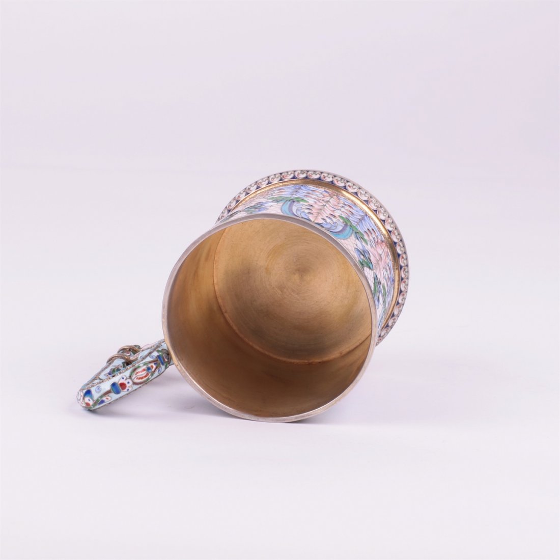 Russian silver teaglass-holder. Nicolay Zverev. — image 5