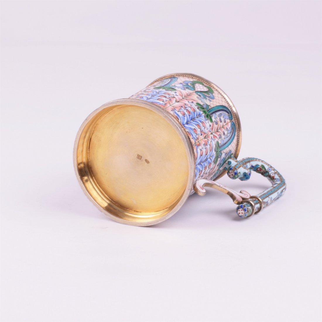 Russian silver teaglass-holder. Nicolay Zverev. — image 6