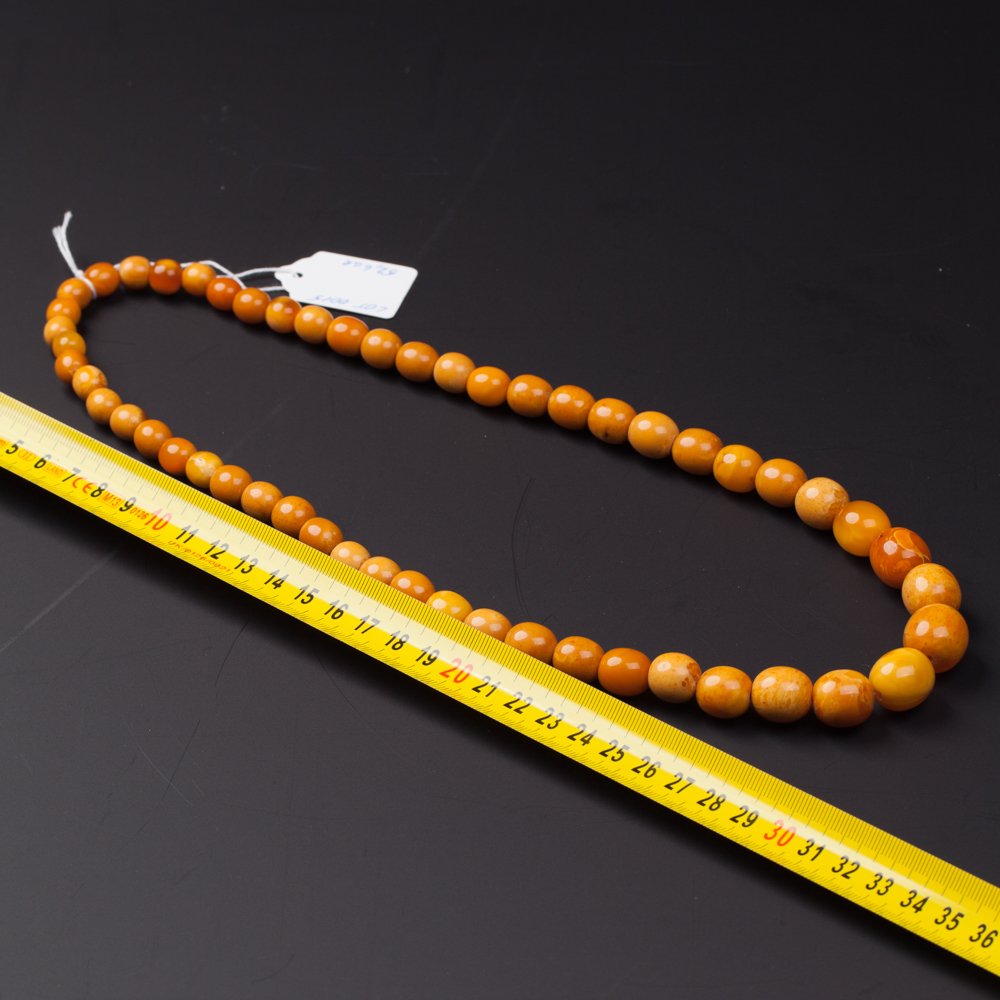 Antique amber necklace. — image 7