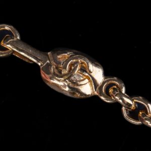 Chanel cross pendant on the chain with gripoix glass — image 4