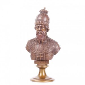 Russian bronze bust of Tzar Boris Godunov, F. Chopin — image 1