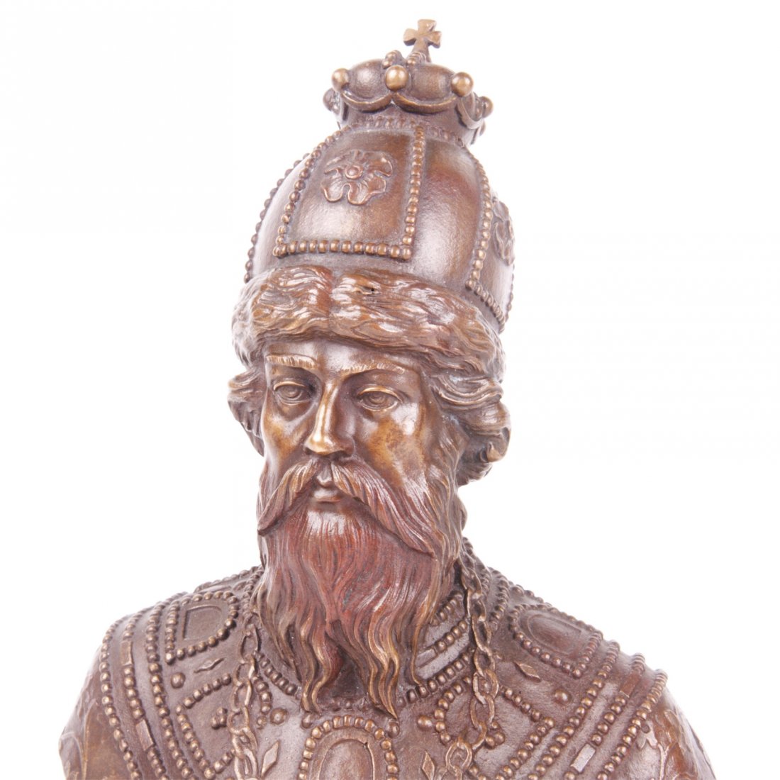 Russian bronze bust of Tzar Boris Godunov, F. Chopin — image 2