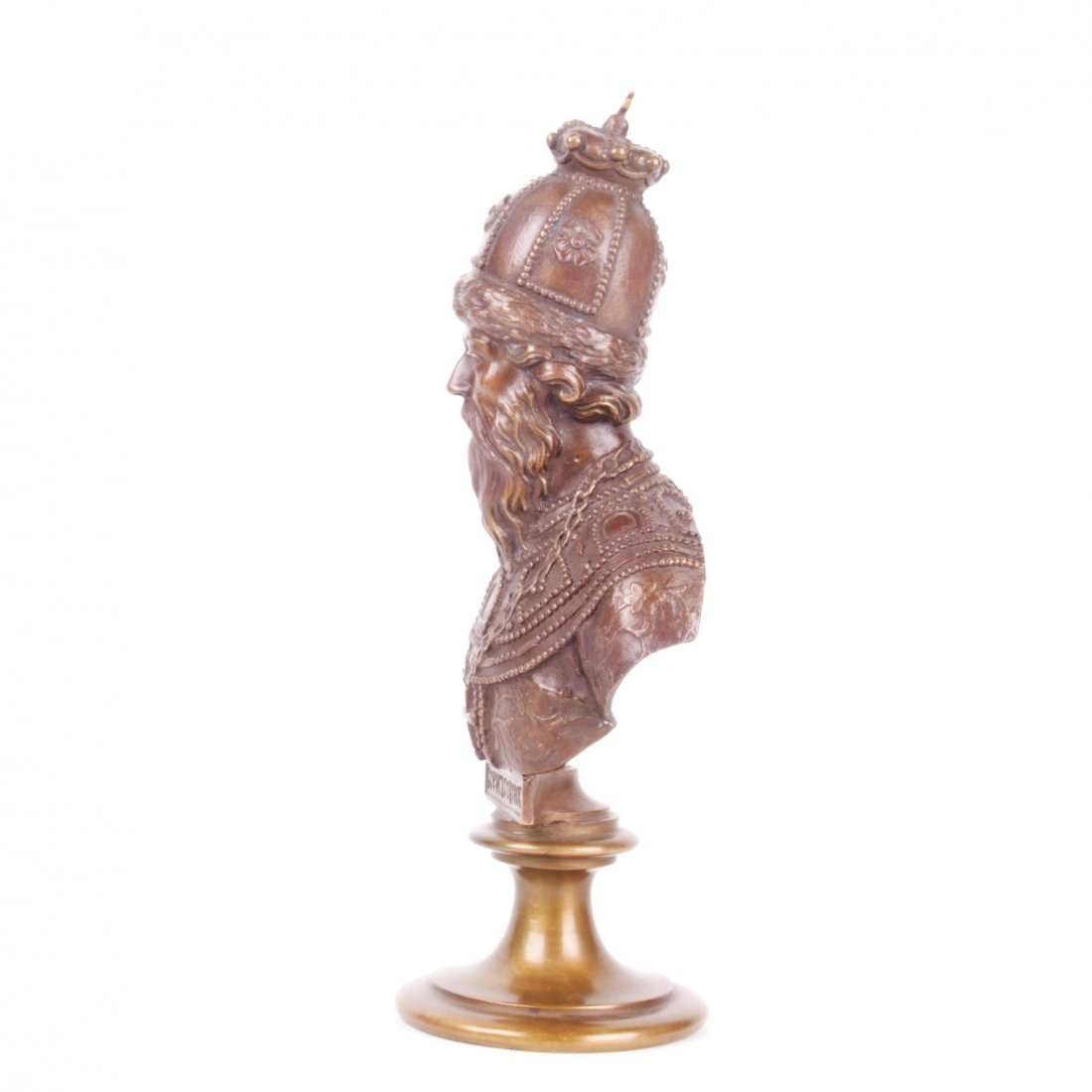 Russian bronze bust of Tzar Boris Godunov, F. Chopin — image 3