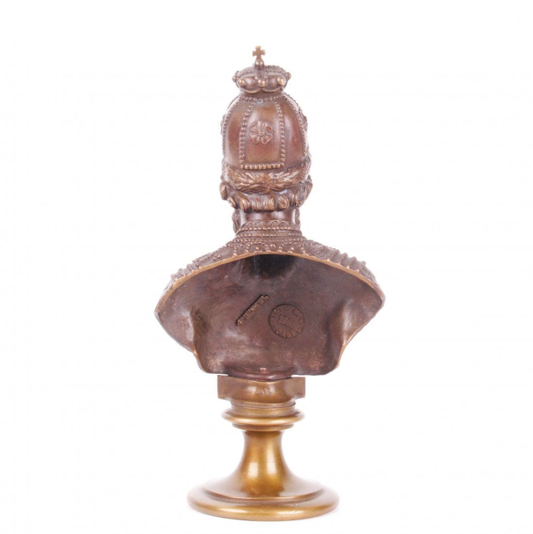 Russian bronze bust of Tzar Boris Godunov, F. Chopin — image 4