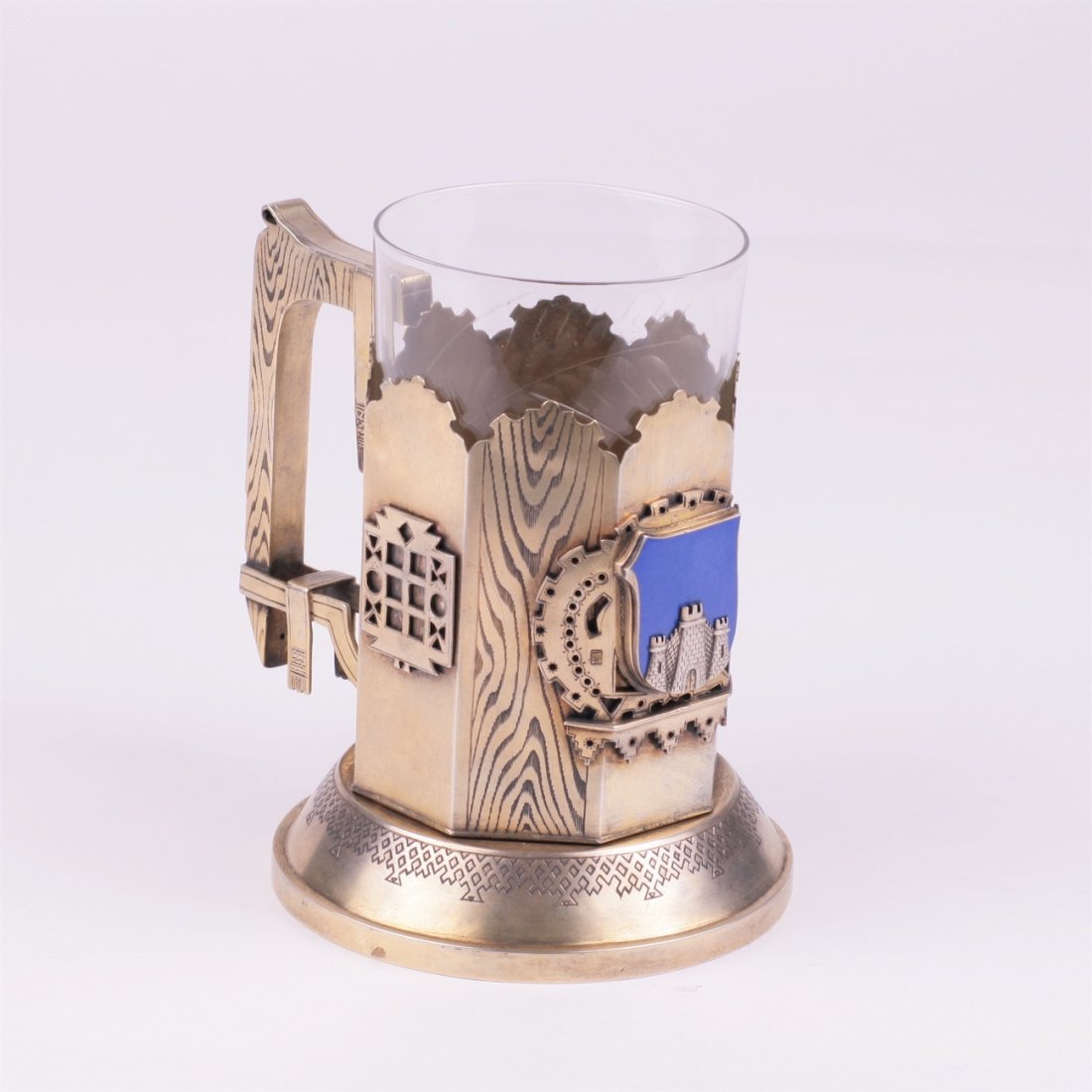 Russian silver teaglass holder. PED. 1880y. — image 2