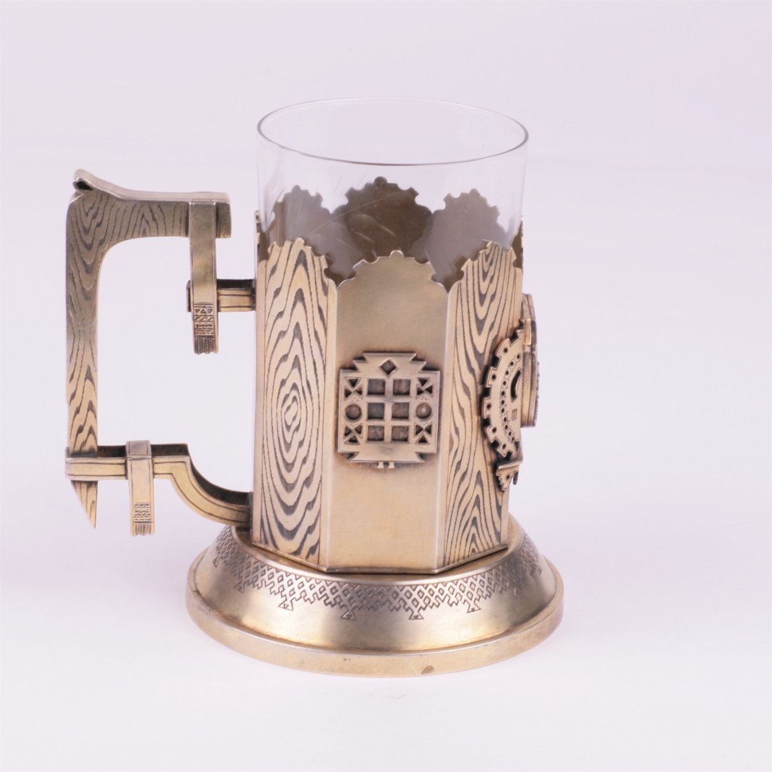 Russian silver teaglass holder. PED. 1880y. — image 3