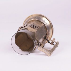 Russian silver teaglass holder. PED. 1880y. — image 5